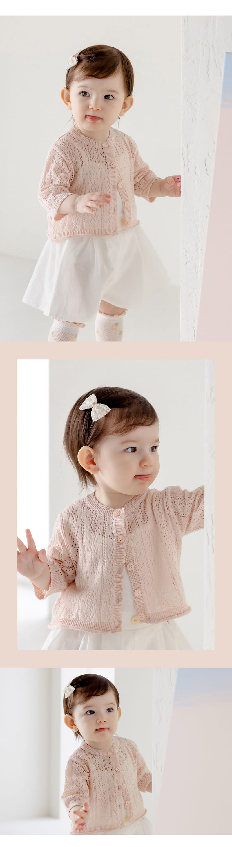 Kids Clara - Korean Baby Fashion - #babyoutfit - Are Knit Baby Cardigan - 4