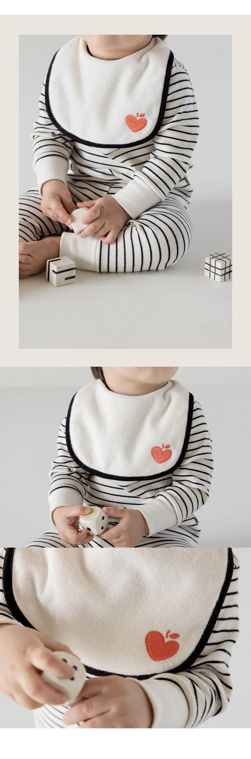 Kids Clara - Korean Baby Fashion - #onlinebabyboutique - Mono Baby Bib - 5