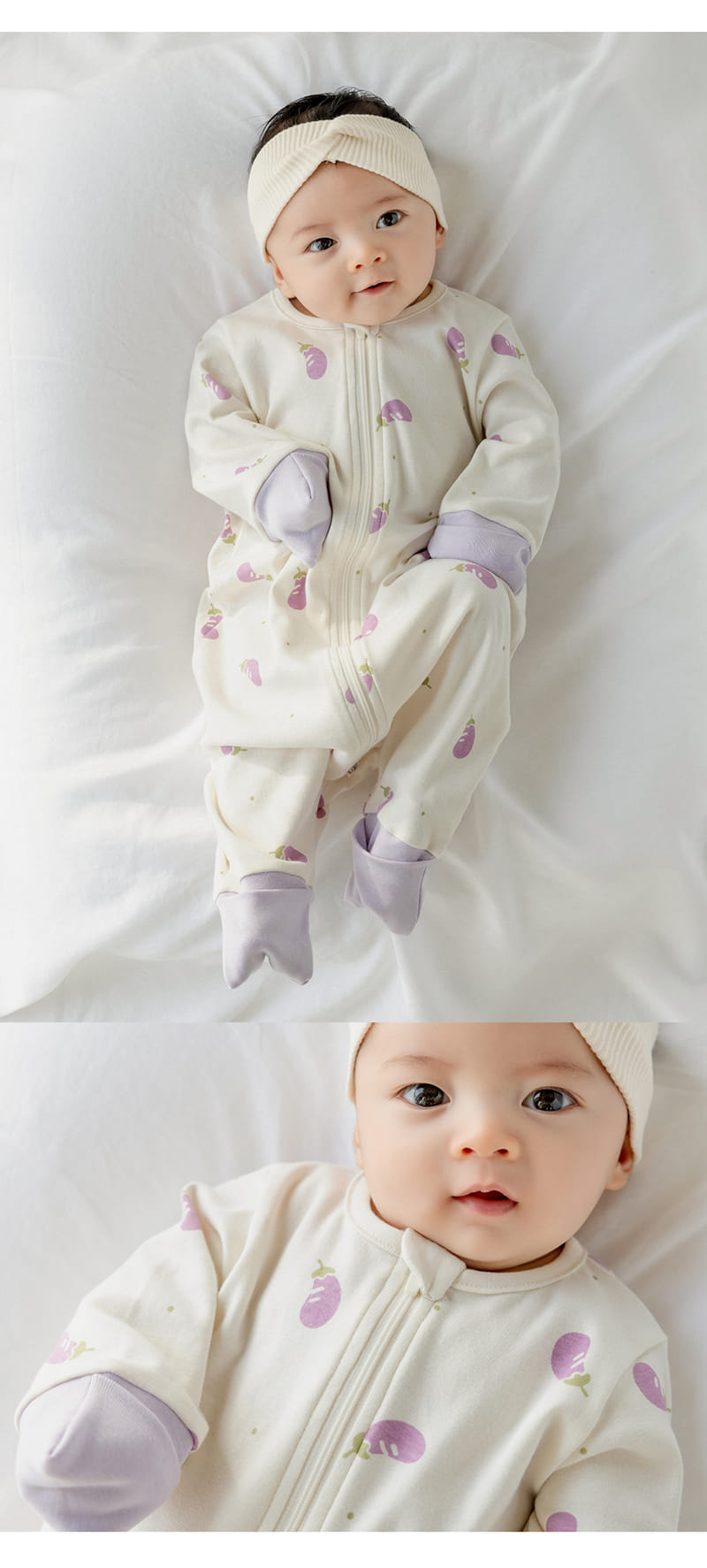 Kids Clara - Korean Baby Fashion - #onlinebabyboutique - Cuddly Baby Sleeping Body Suit - 3