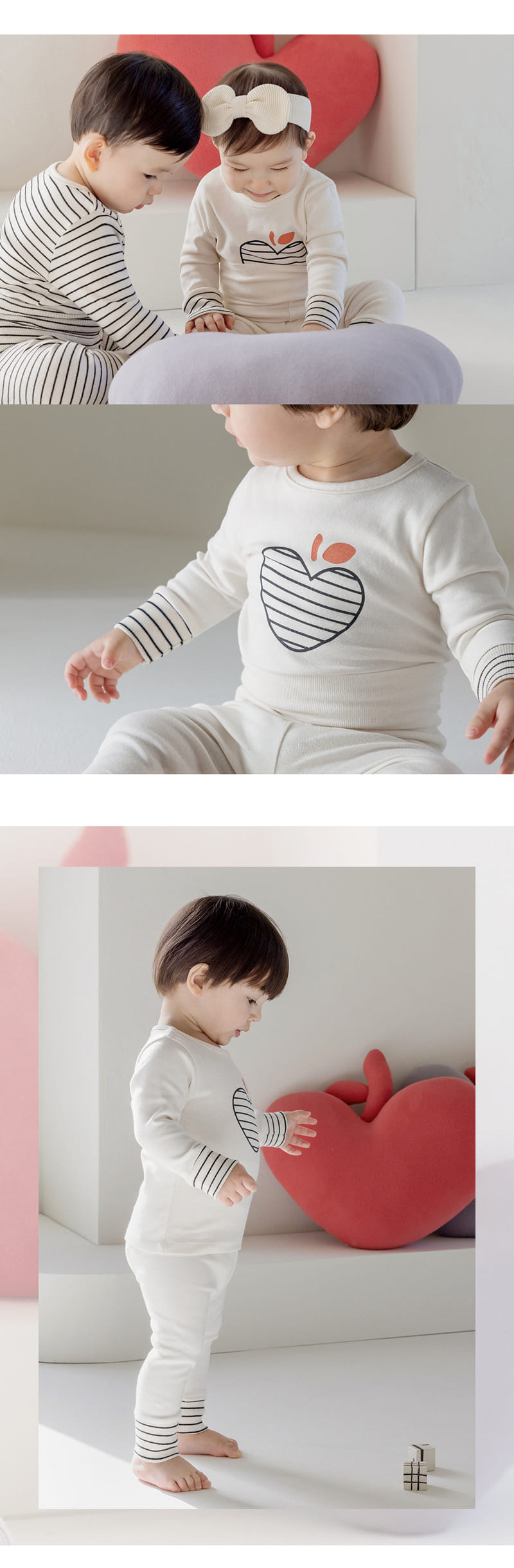 Kids Clara - Korean Baby Fashion - #onlinebabyboutique - Molang Compy Belly Baby Easy Wear - 2