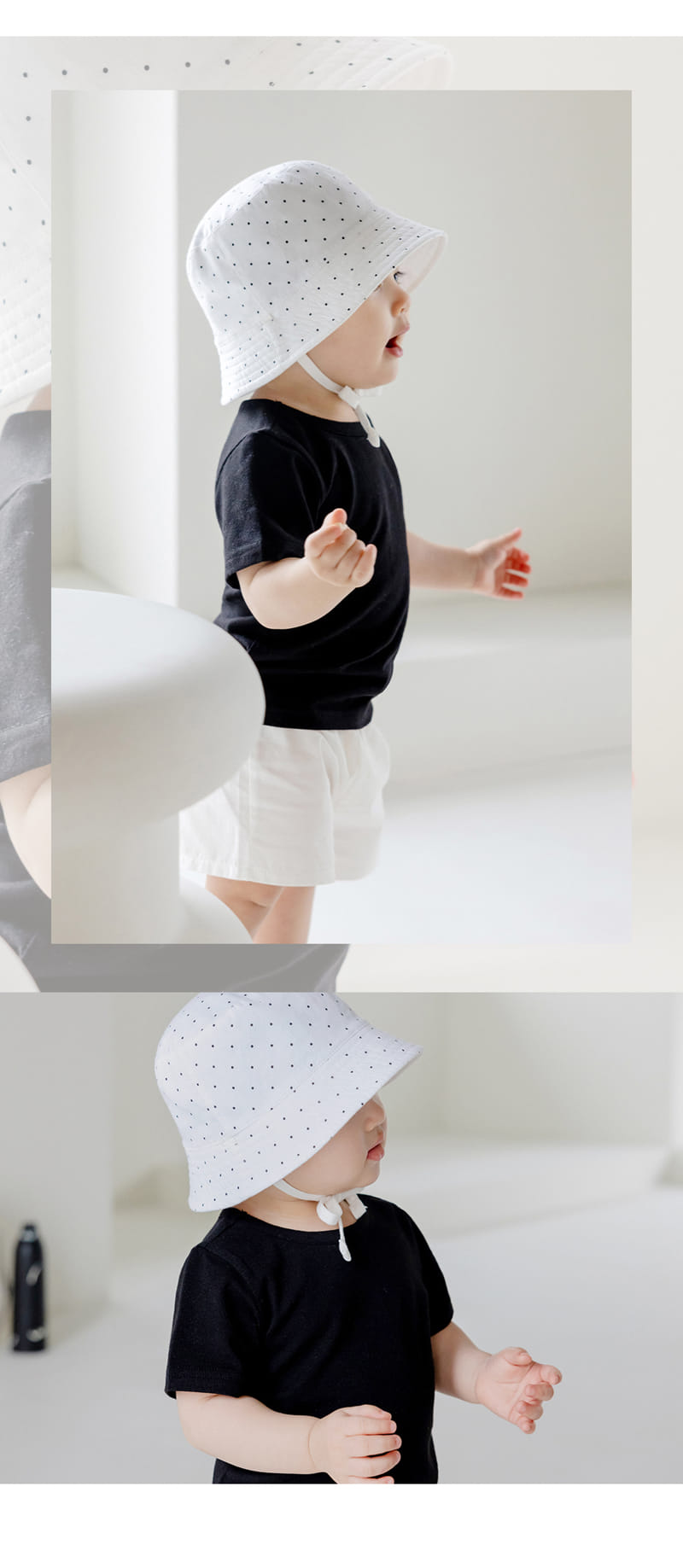 Kids Clara - Korean Baby Fashion - #onlinebabyboutique - Cliff Reversible Baby Bucket Hat - 6
