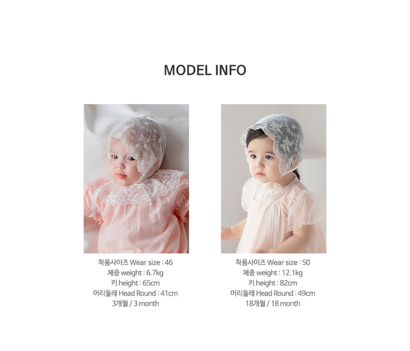 Kids Clara - Korean Baby Fashion - #onlinebabyboutique - Elf Lace Bonnet - 10