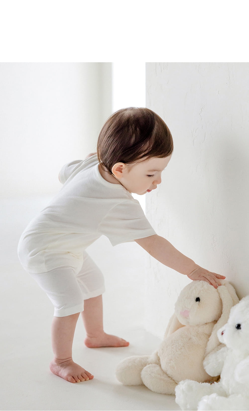 Kids Clara - Korean Baby Fashion - #onlinebabyboutique - Pure Basic Baby Half Leggings