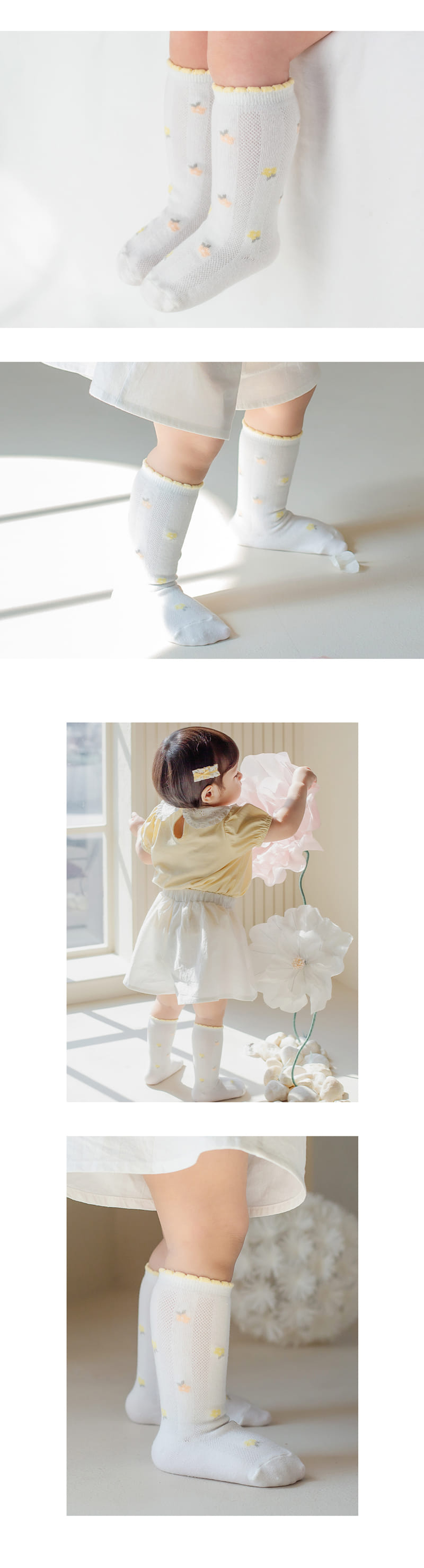Kids Clara - Korean Baby Fashion - #onlinebabyboutique - Leshu Summer Baby Knee Socks (5ea 1set) - 6