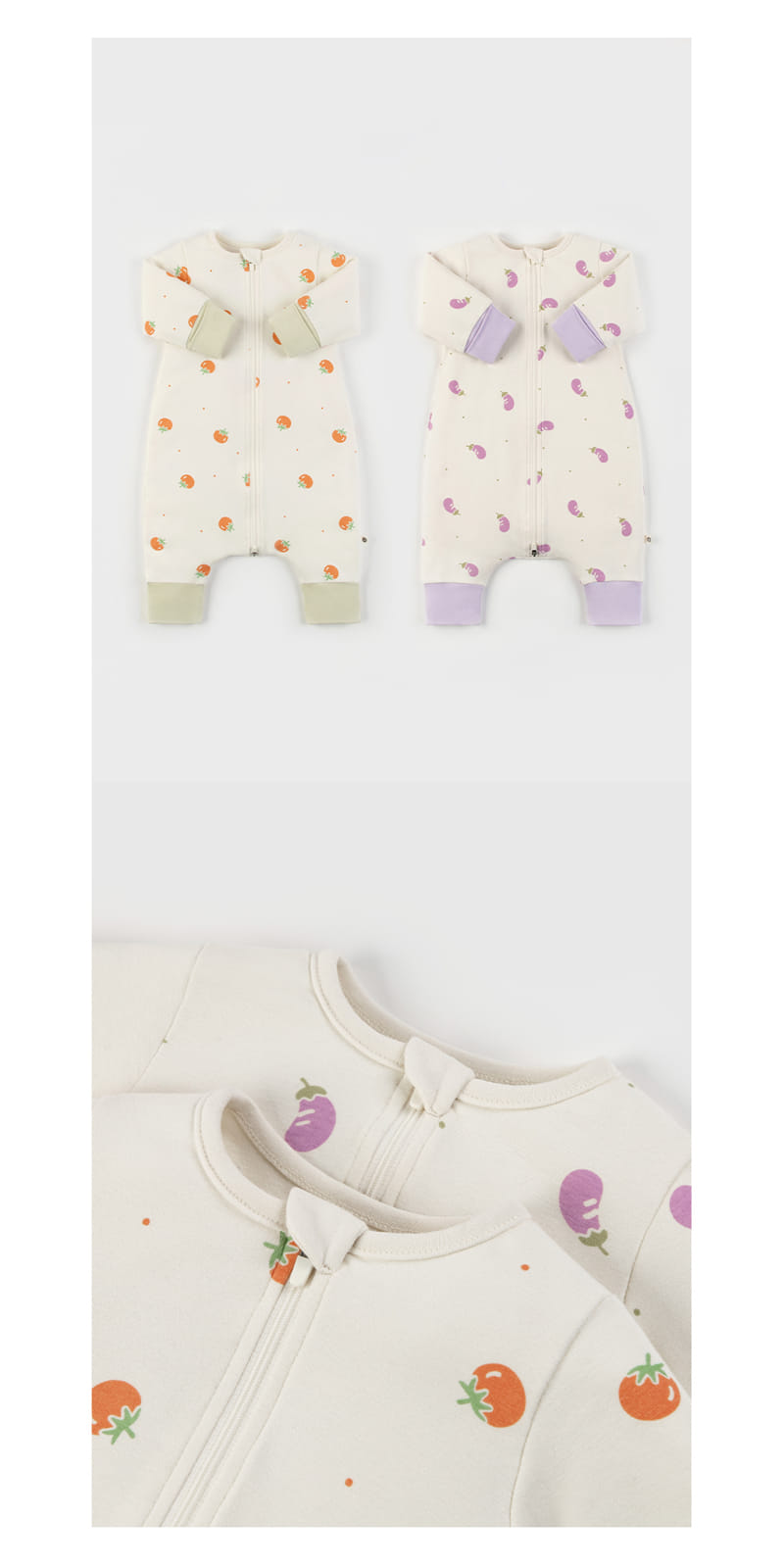 Kids Clara - Korean Baby Fashion - #onlinebabyboutique - Cuddly Baby Sleeping Body Suit - 4