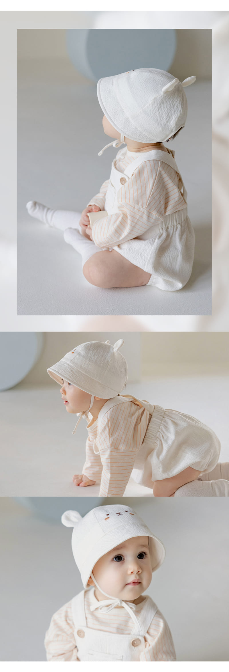 Kids Clara - Korean Baby Fashion - #onlinebabyboutique - Ismael Baby Bucket Hat - 4