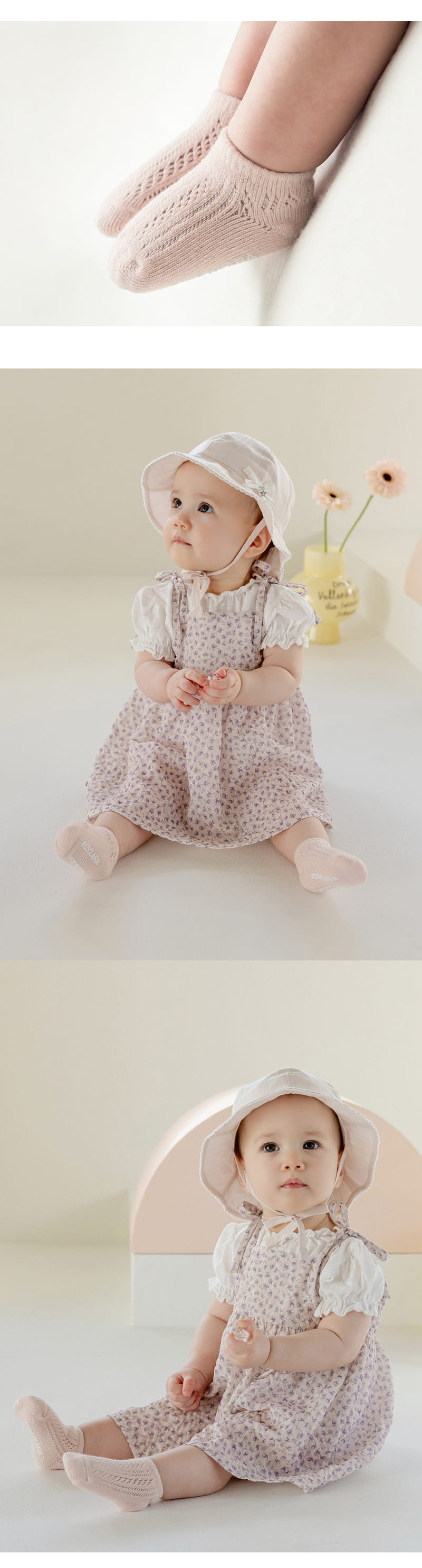 Kids Clara - Korean Baby Fashion - #onlinebabyshop - Holly Summer Baby Socks  (5ea 1set) - 7
