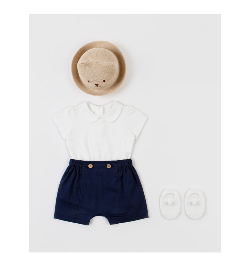 Kids Clara - Korean Baby Fashion - #onlinebabyshop - Baro Round Collar Tee  - 5