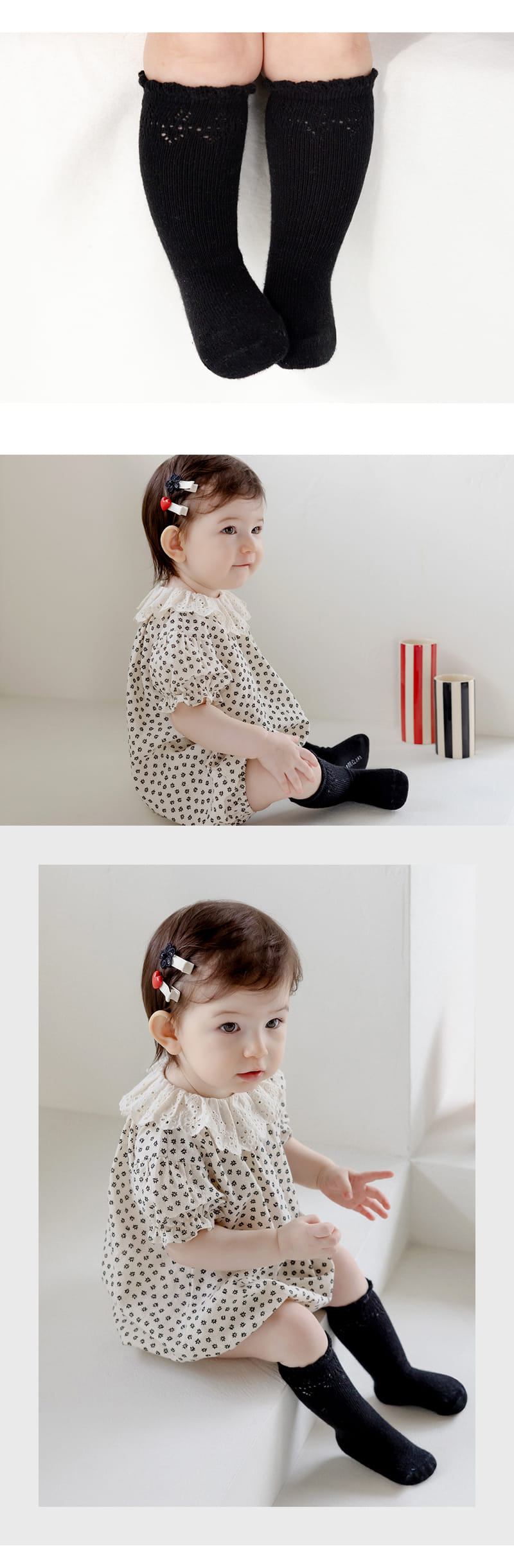 Kids Clara - Korean Baby Fashion - #onlinebabyshop - Innes Baby Knee Socks (5ea 1set) - 6