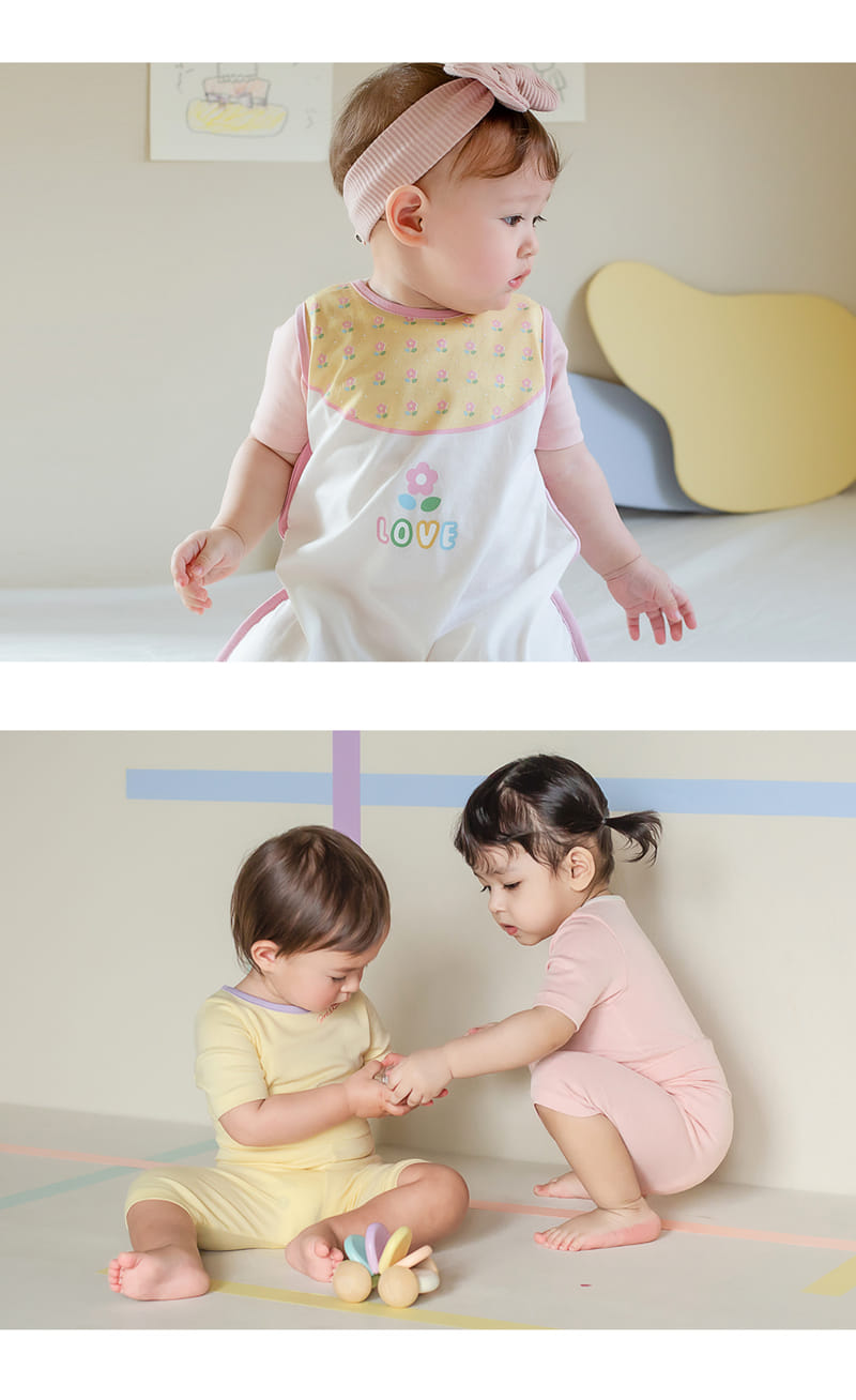 Kids Clara - Korean Baby Fashion - #onlinebabyboutique - Smile Compy Belly Baby Easy Wear - 4