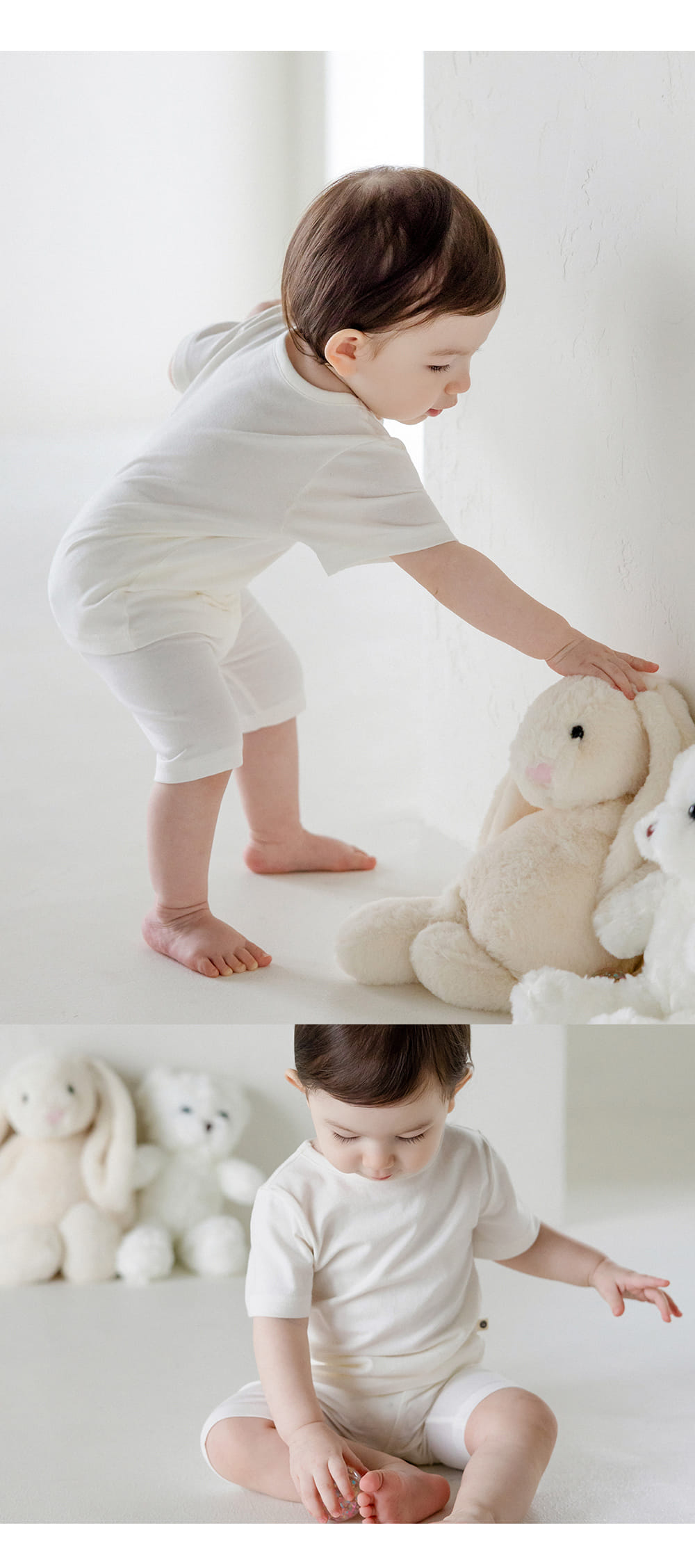 Kids Clara - Korean Baby Fashion - #onlinebabyboutique - Pure Basic Baby Short Sleeve Tee - 4