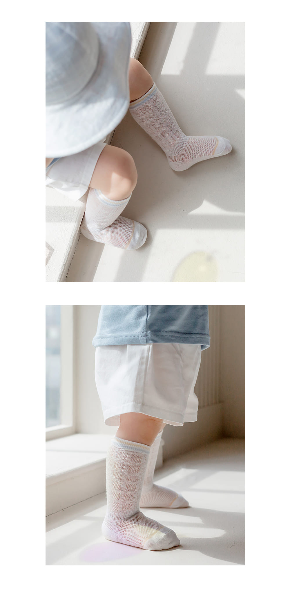 Kids Clara - Korean Baby Fashion - #onlinebabyshop - Jini Ice Baby Knee Socks (5ea 1set) - 6