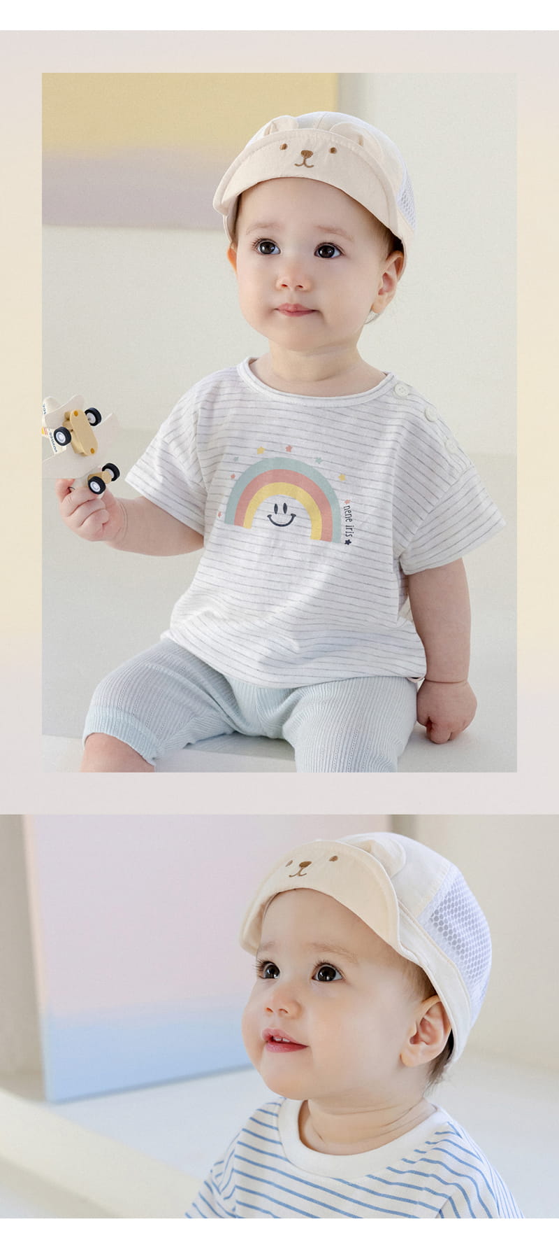 Kids Clara - Korean Baby Fashion - #onlinebabyshop - Hubo Summer Baby Cap - 5