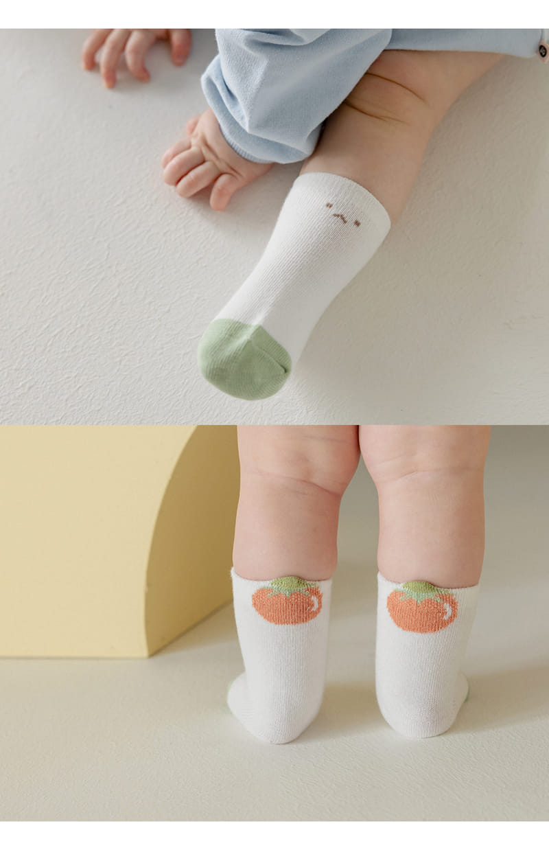 Kids Clara - Korean Baby Fashion - #onlinebabyshop - Pia Baby Socks (5ea 1set) - 4