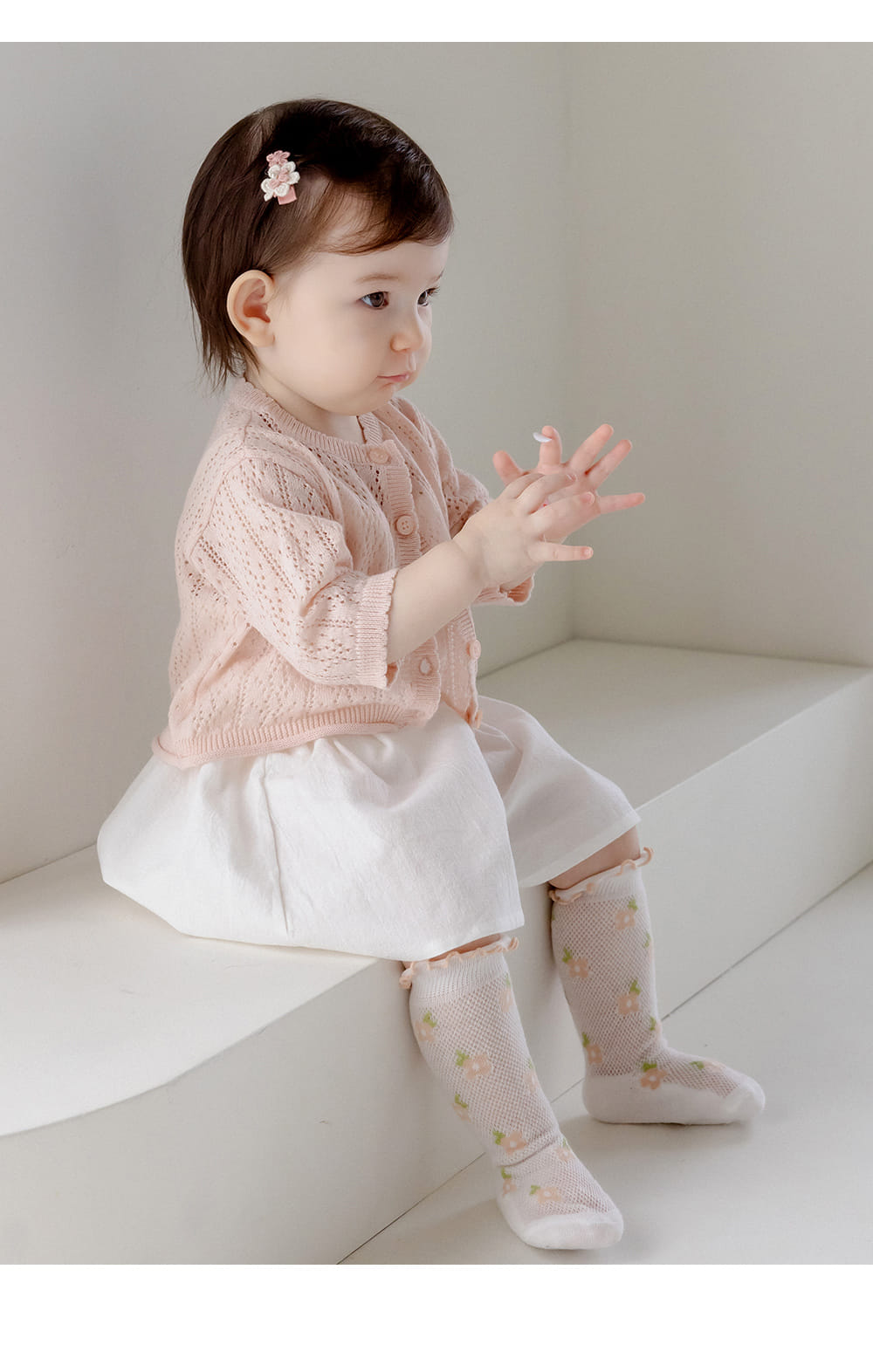 Kids Clara - Korean Baby Fashion - #smilingbaby - Viviana Ice Baby Knee Socks (5ea 1set) - 7
