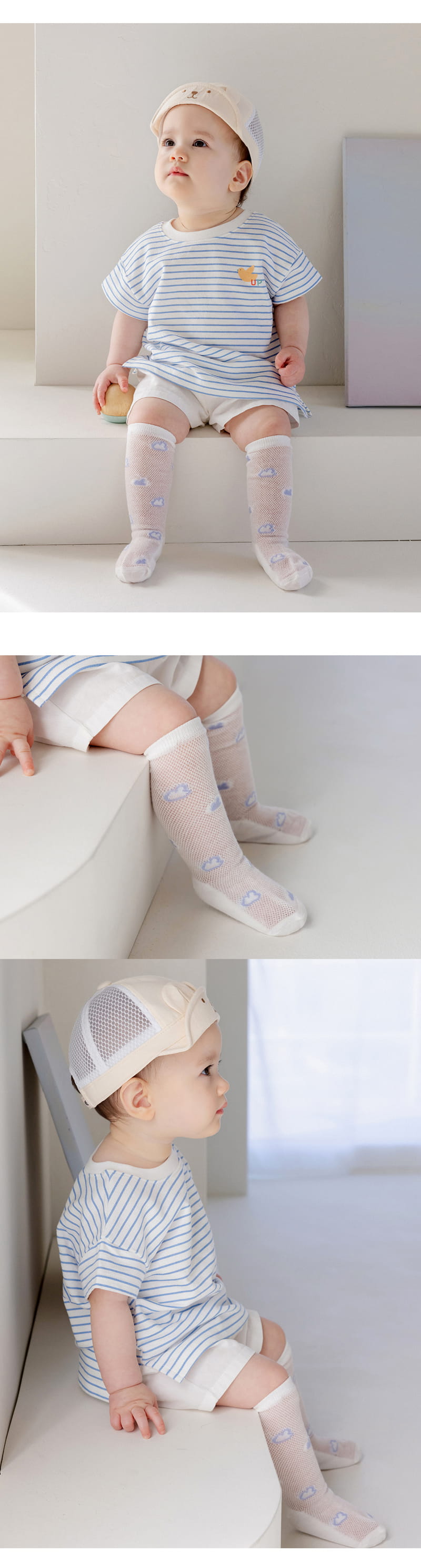 Kids Clara - Korean Baby Fashion - #smilingbaby - Clu Ice Baby Knee Socks ( 5ea1set) - 6