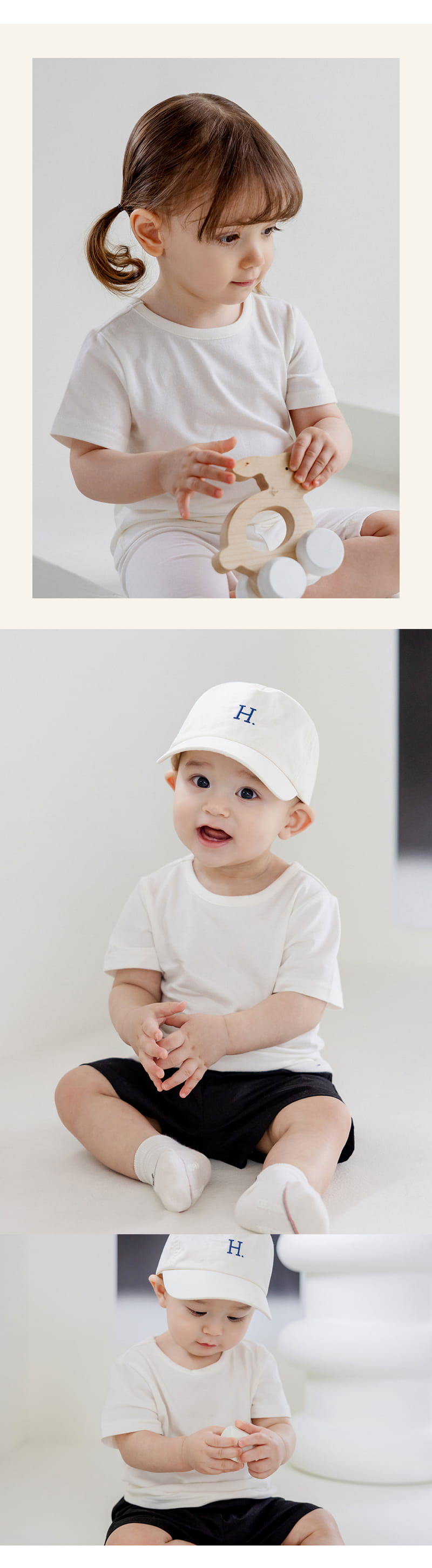 Kids Clara - Korean Baby Fashion - #smilingbaby - Pure Basic Baby Short Sleeve Tee - 5
