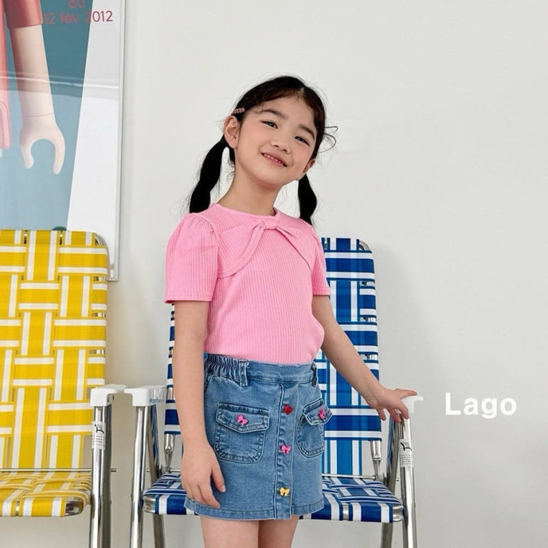 Lago - Korean Children Fashion - #Kfashion4kids - Vov Ribbon Tee - 5
