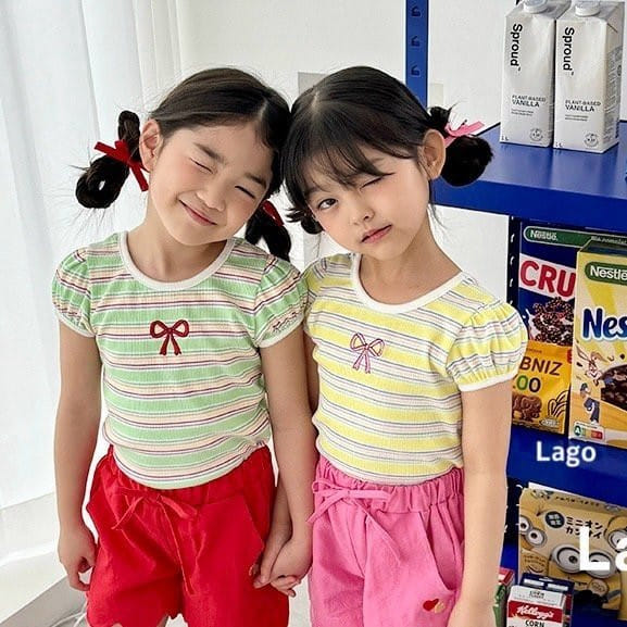 Lago - Korean Children Fashion - #Kfashion4kids - Petite Ribbon Tee - 2