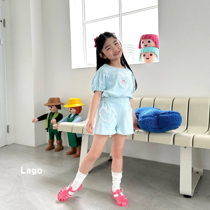 Lago - Korean Children Fashion - #Kfashion4kids - Lovely Swan Top Bottom Set - 5