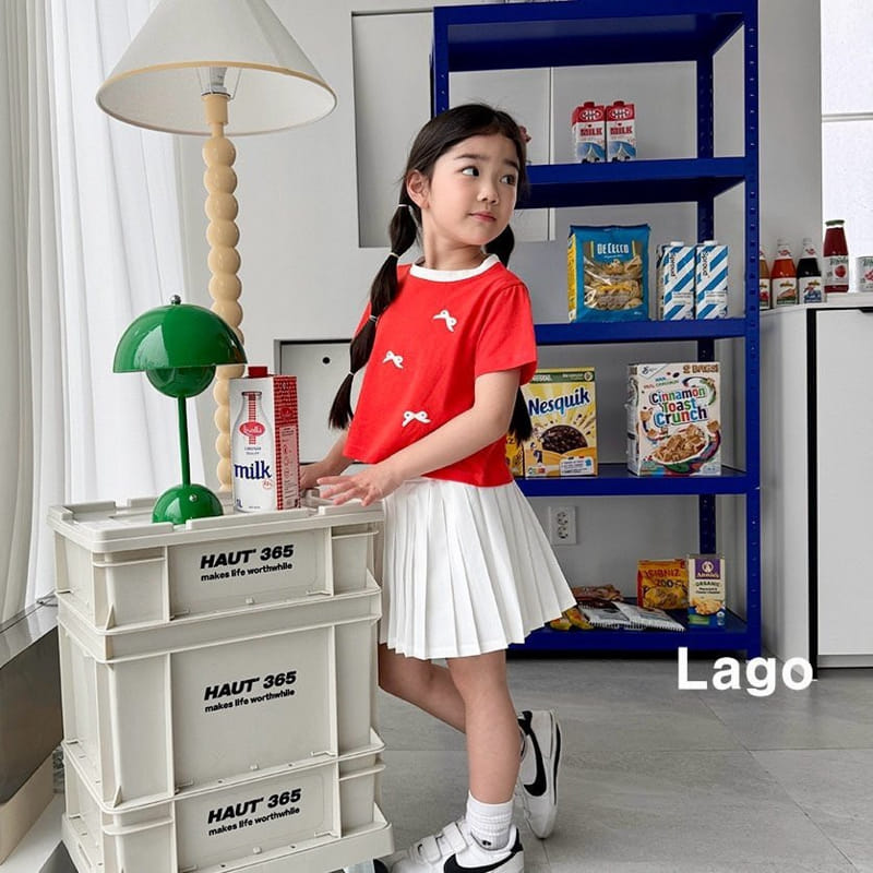 Lago - Korean Children Fashion - #childofig - Bolock Ribbon Tee - 8