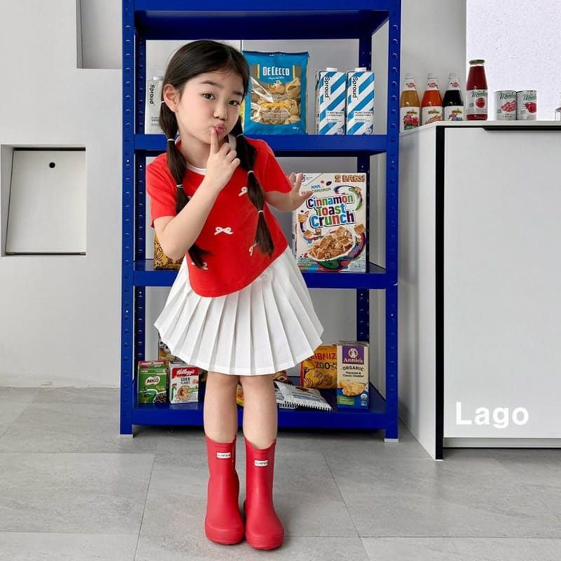 Lago - Korean Children Fashion - #childofig - Bolock Ribbon Tee - 9