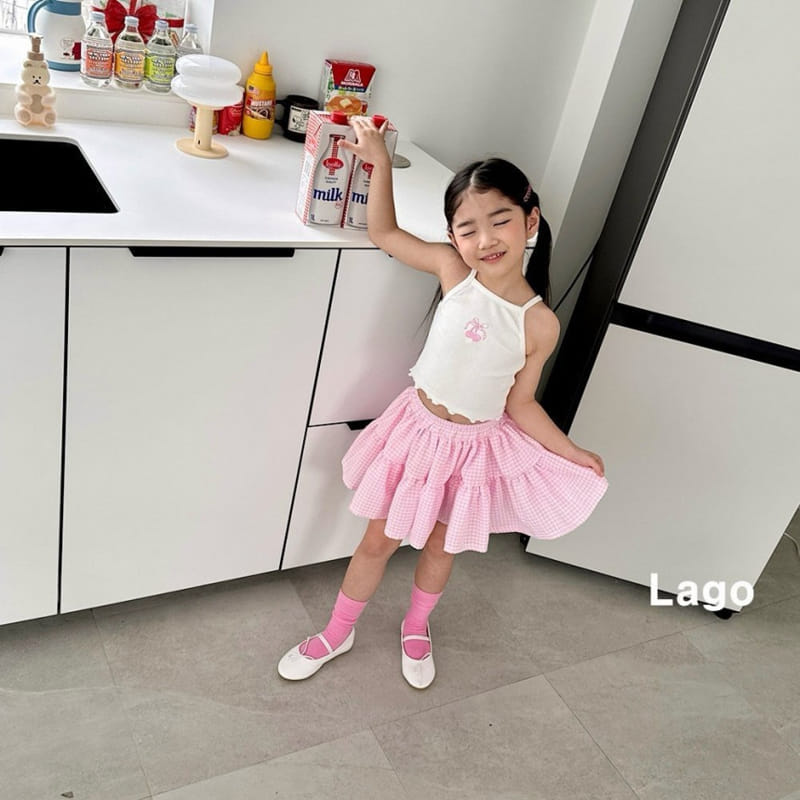 Lago - Korean Children Fashion - #childofig - Cherry Terry Sleeveless Tee - 6