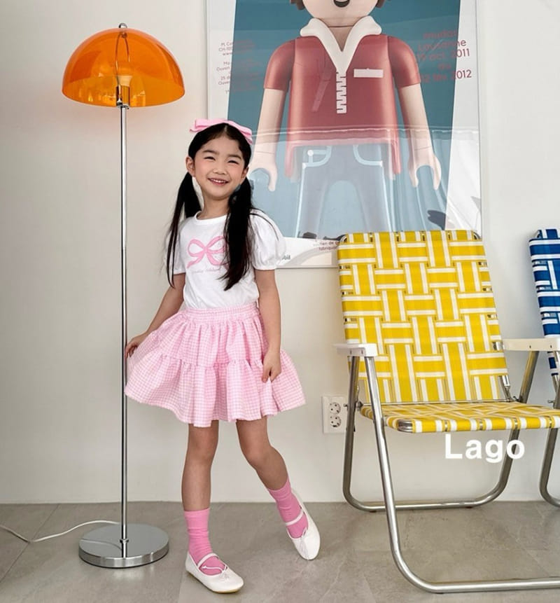 Lago - Korean Children Fashion - #stylishchildhood - Lovely Ribbon Tee - 4