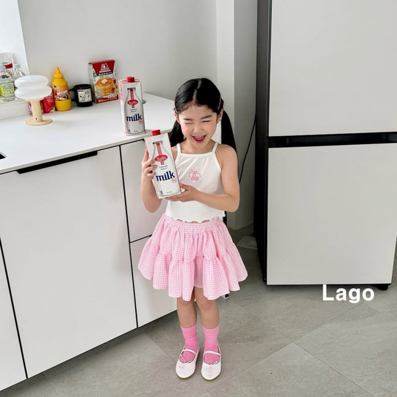 Lago - Korean Children Fashion - #childrensboutique - Cherry Terry Sleeveless Tee - 7