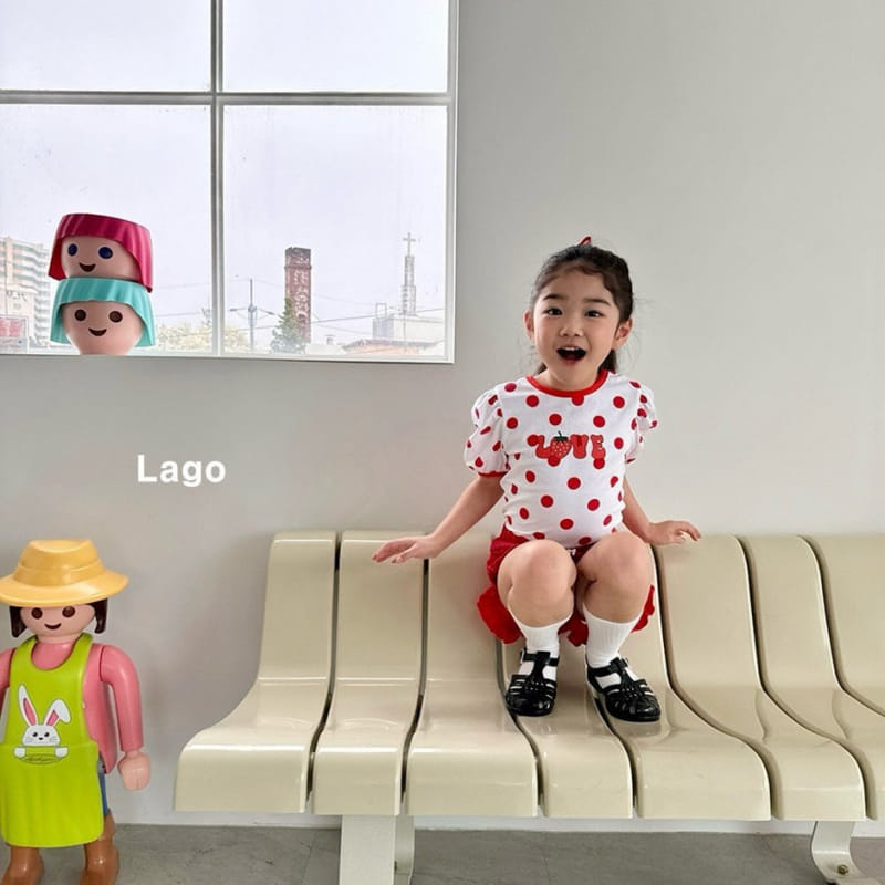 Lago - Korean Children Fashion - #childrensboutique - Dot X Tee - 7