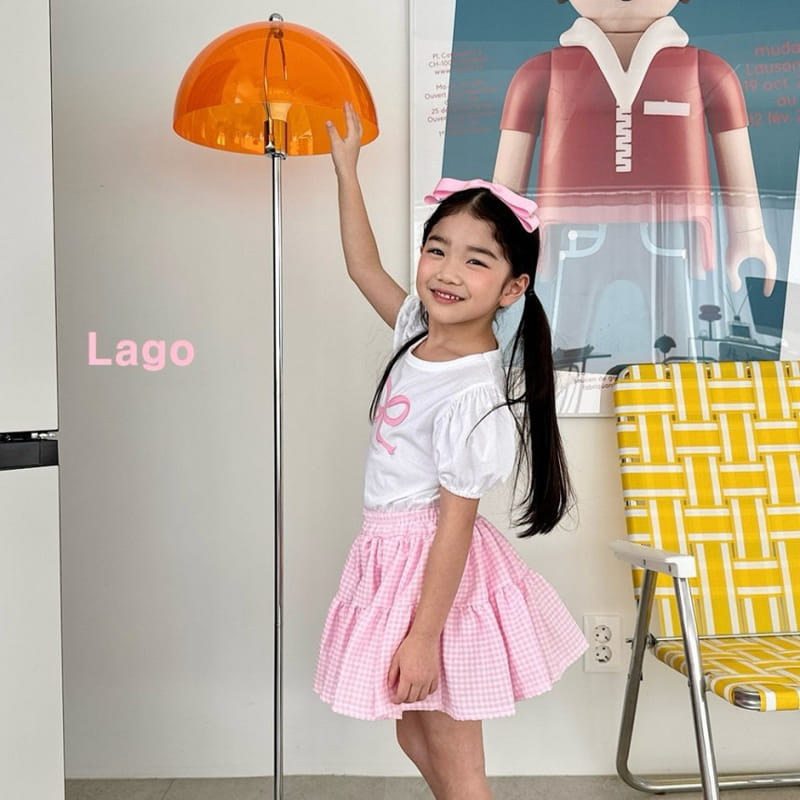 Lago - Korean Children Fashion - #childrensboutique - Lovely Ribbon Tee - 5