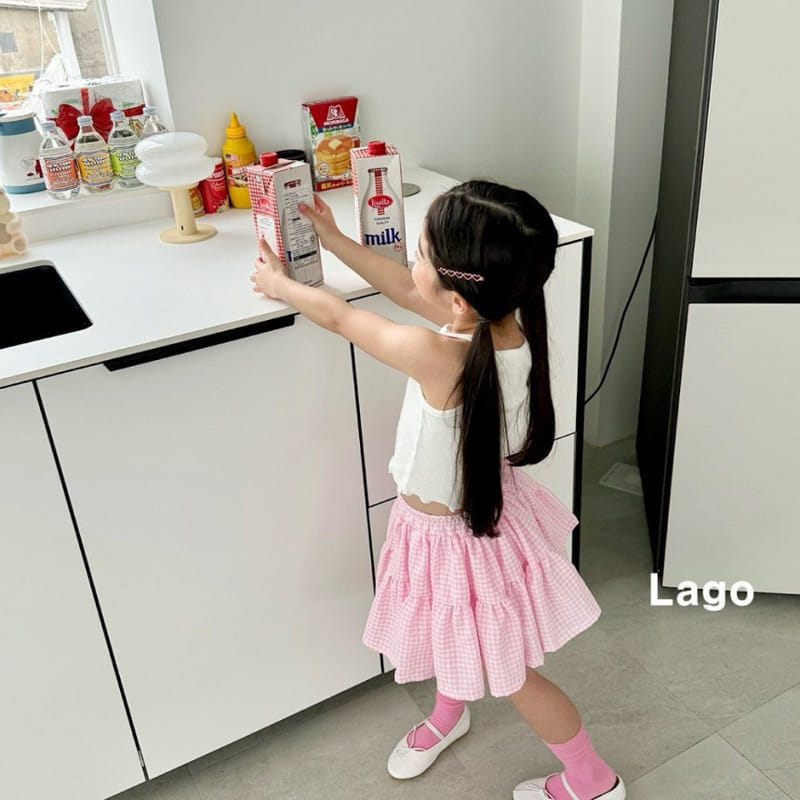 Lago - Korean Children Fashion - #designkidswear - Cherry Terry Sleeveless Tee - 8