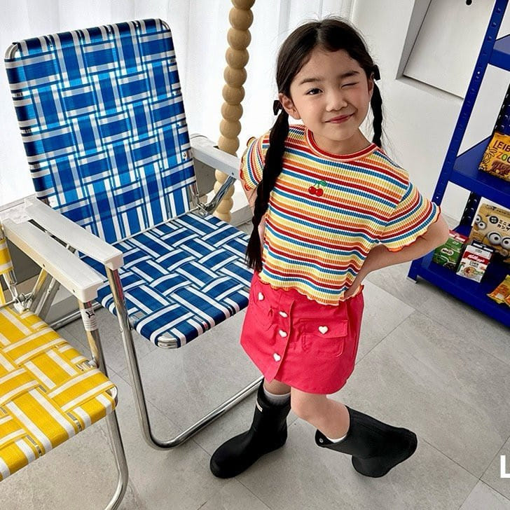 Lago - Korean Children Fashion - #designkidswear - Rainbow Tee - 7