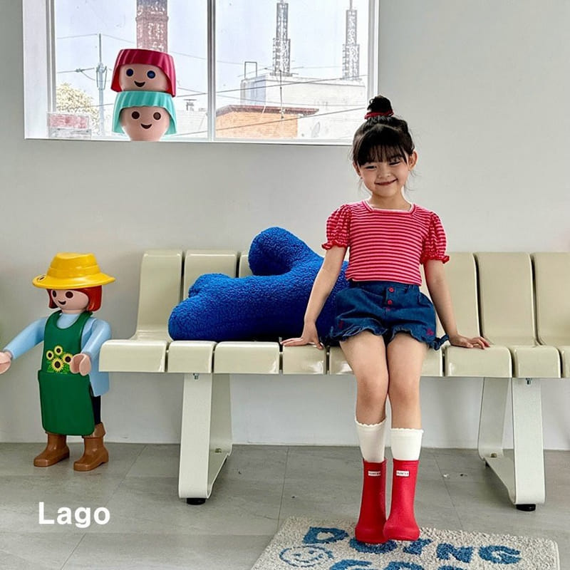 Lago - Korean Children Fashion - #discoveringself - Juju Frill Denim Pants - 3