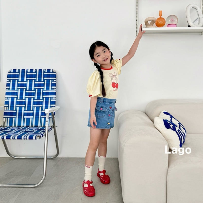 Lago - Korean Children Fashion - #discoveringself - Cherry Ribbon Tee - 11