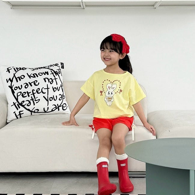 Lago - Korean Children Fashion - #discoveringself - Thank You Bunny Tee - 10