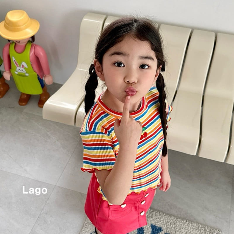 Lago - Korean Children Fashion - #fashionkids - Rainbow Tee - 9