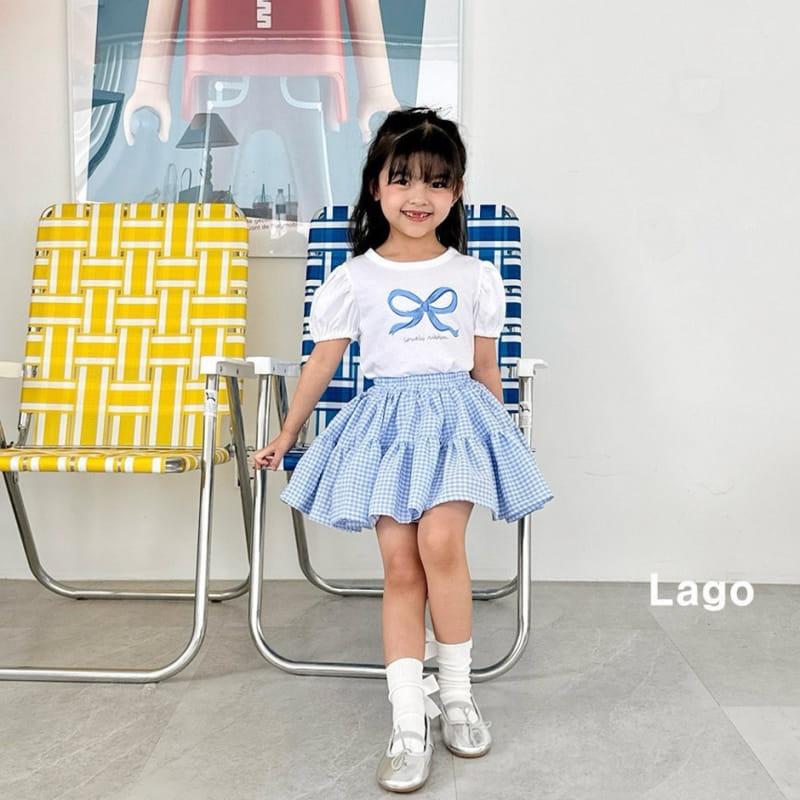 Lago - Korean Children Fashion - #fashionkids - Lovely Ribbon Tee - 8