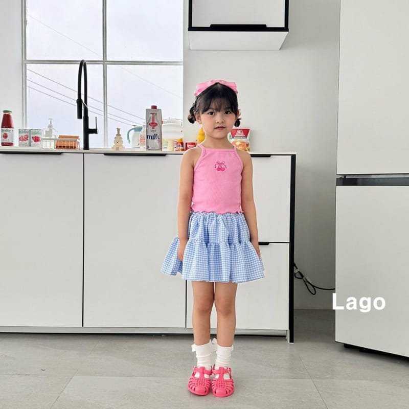 Lago - Korean Children Fashion - #kidsshorts - Cherry Terry Sleeveless Tee - 11