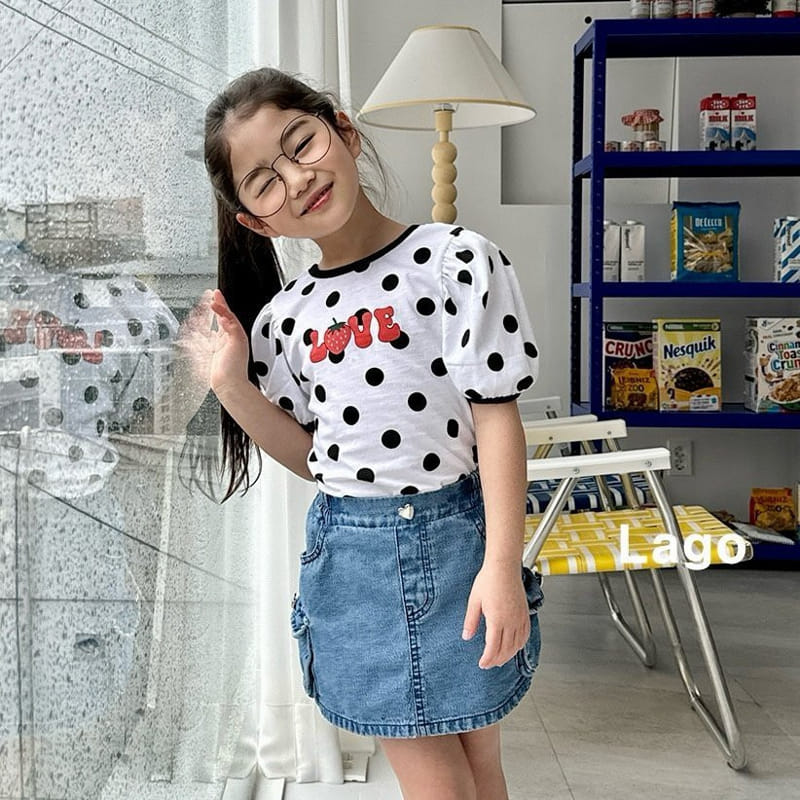 Lago - Korean Children Fashion - #kidsshorts - Dot X Tee - 11