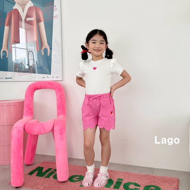 Lago - Korean Children Fashion - #kidsshorts - Reach Heart Wing Tee - 8
