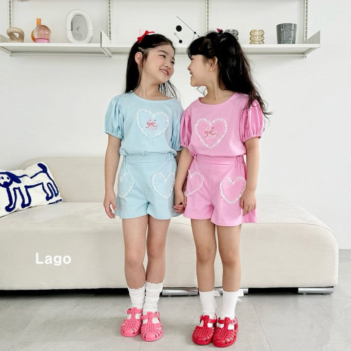 Lago - Korean Children Fashion - #kidsstore - Lovely Swan Top Bottom Set - 3