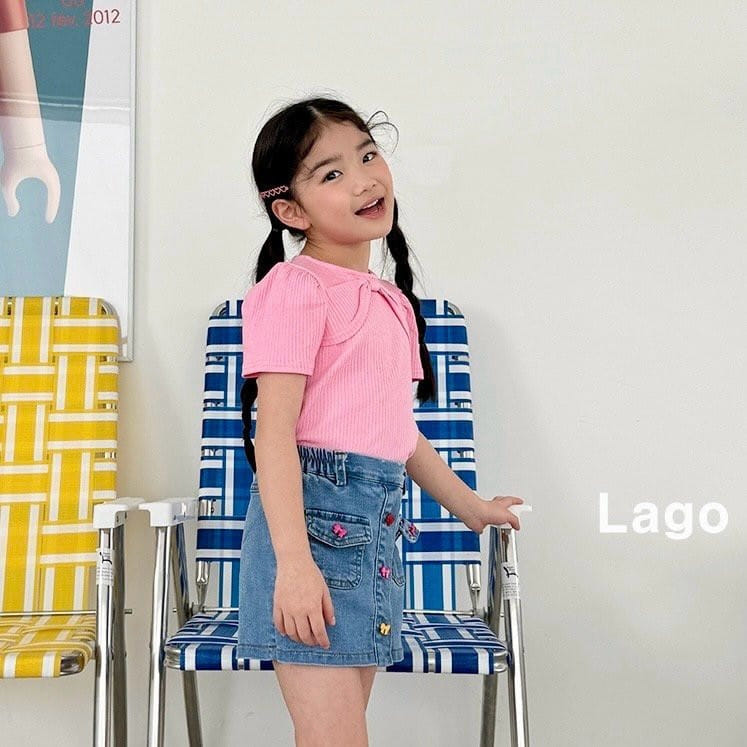 Lago - Korean Children Fashion - #kidsstore - Vov Ribbon Tee - 4
