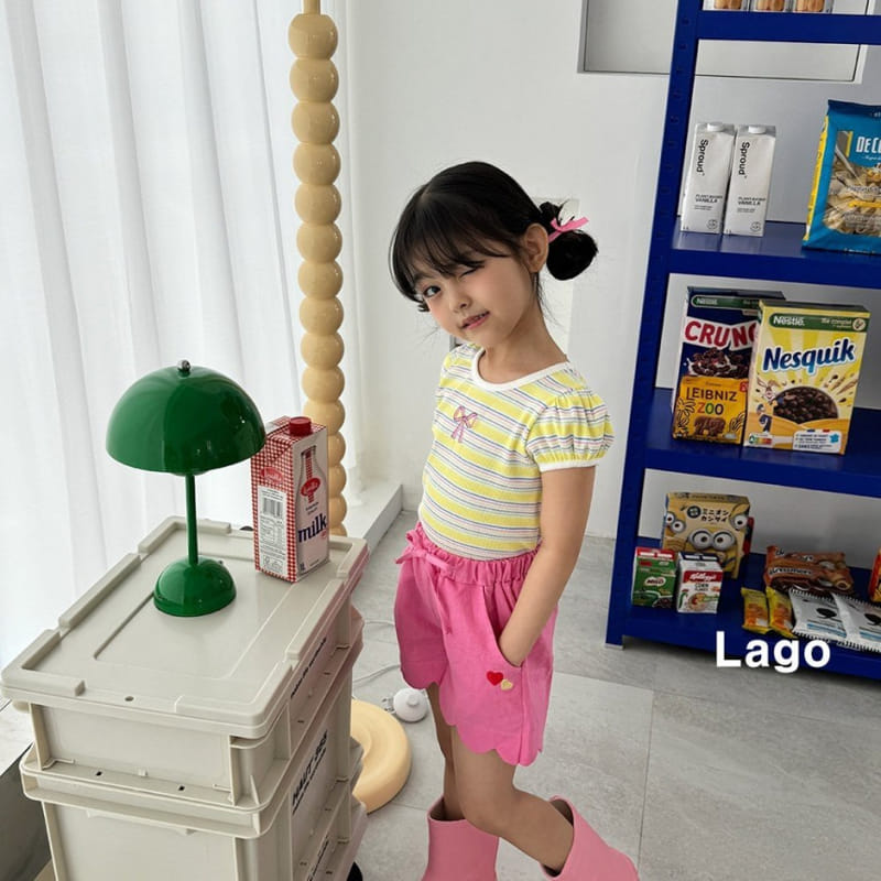 Lago - Korean Children Fashion - #kidzfashiontrend - Love Wave Pants - 8