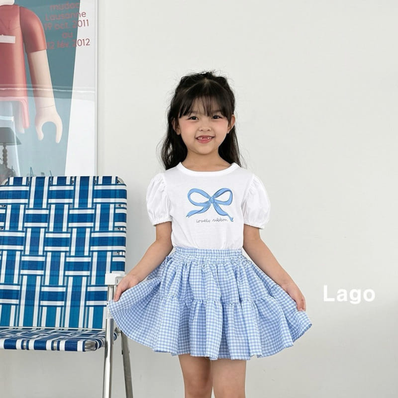 Lago - Korean Children Fashion - #kidzfashiontrend - Lovely Ribbon Tee - 11