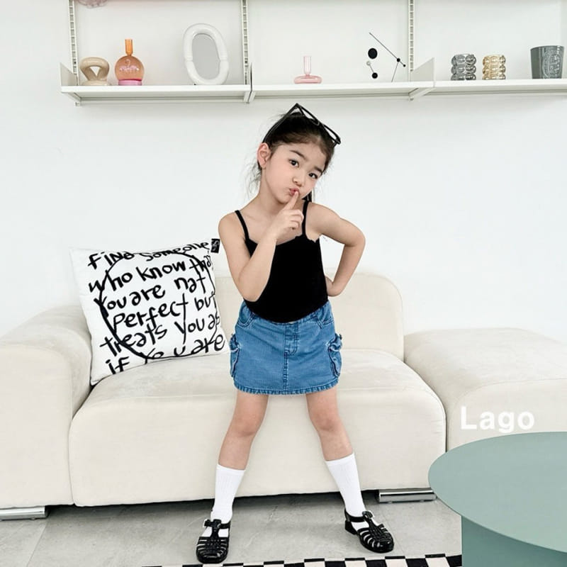 Lago - Korean Children Fashion - #littlefashionista - Big Heart Sleeveless Tee - 2