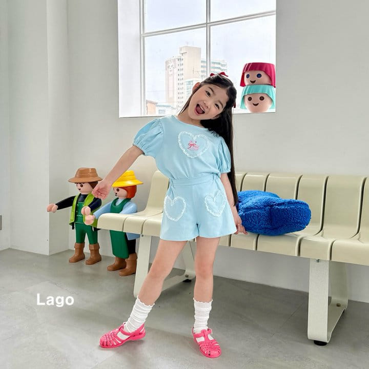 Lago - Korean Children Fashion - #littlefashionista - Lovely Swan Top Bottom Set - 6