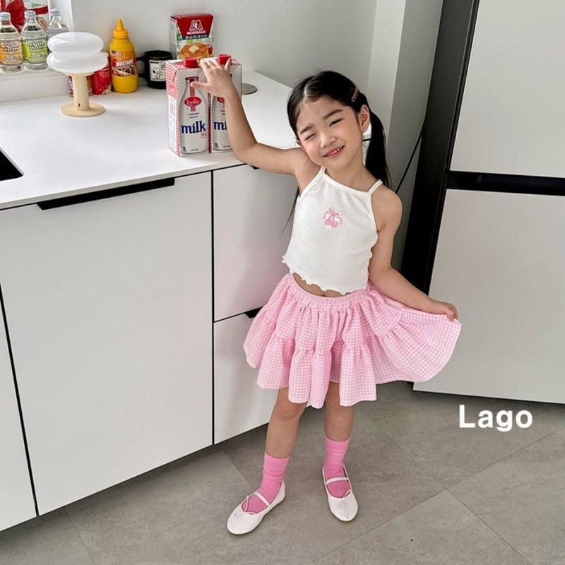 Lago - Korean Children Fashion - #magicofchildhood - Cherry Terry Sleeveless Tee - 2