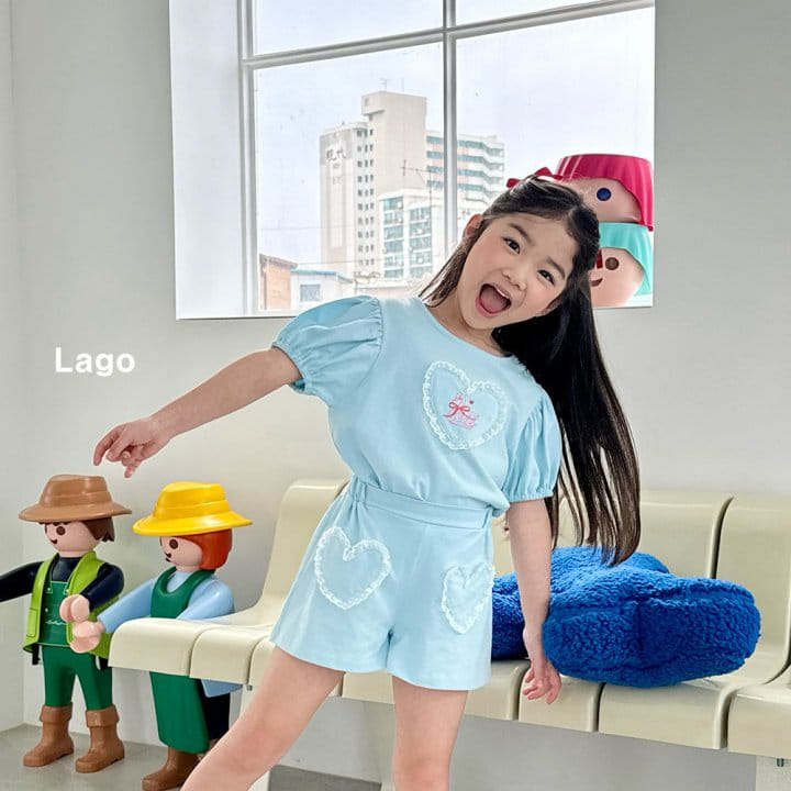 Lago - Korean Children Fashion - #magicofchildhood - Lovely Swan Top Bottom Set - 7