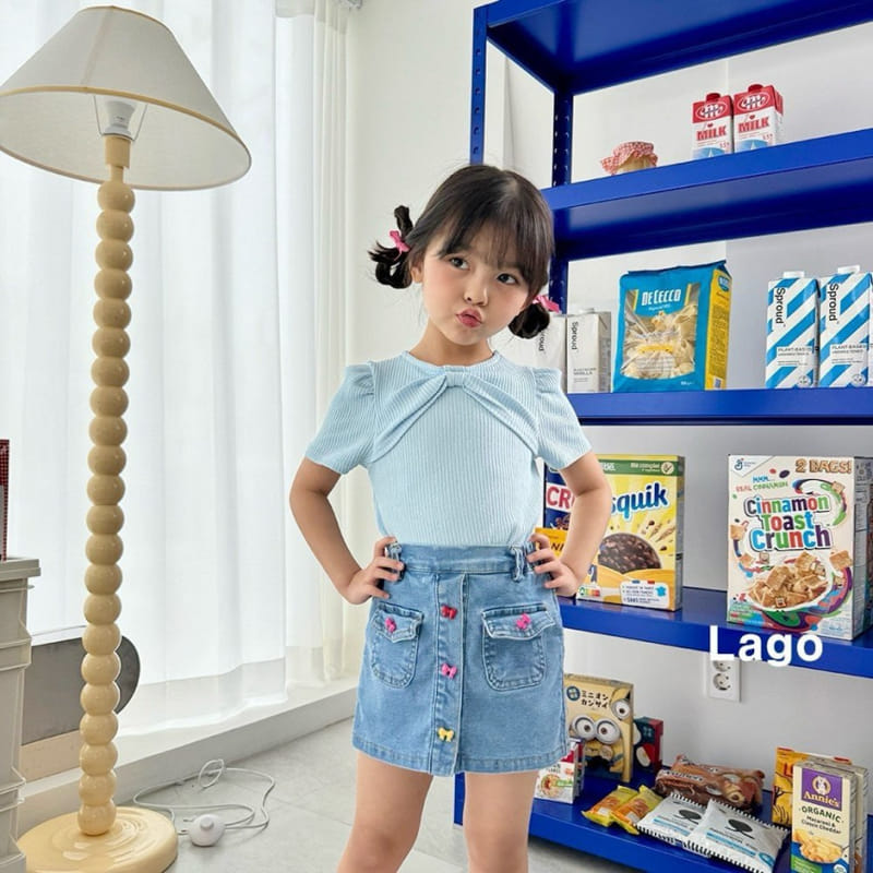 Lago - Korean Children Fashion - #minifashionista - Vov Ribbon Tee - 8